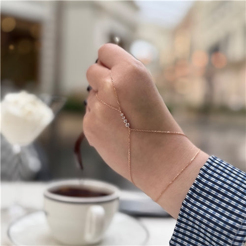 Rose Gold Gleam Hand Cuff