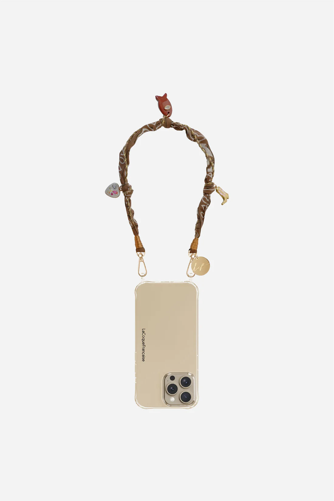 Brown charm bandana