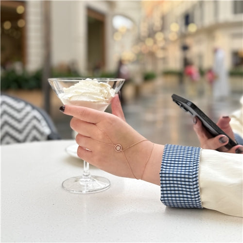 Rose Gold Aura Hand Cuff