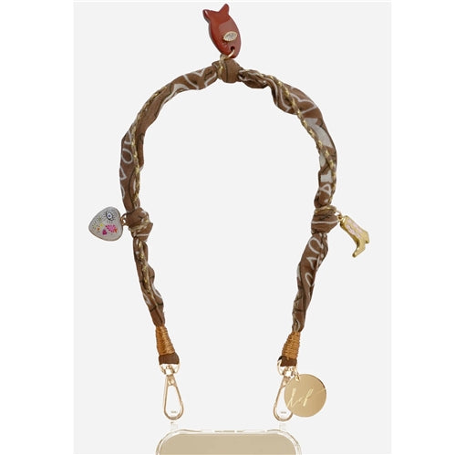 Brown charm bandana