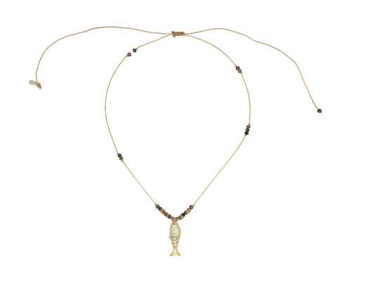 Golden fish Necklace