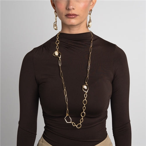 Baroque link necklace