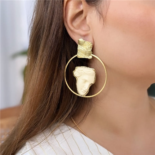 ivory art Earrings