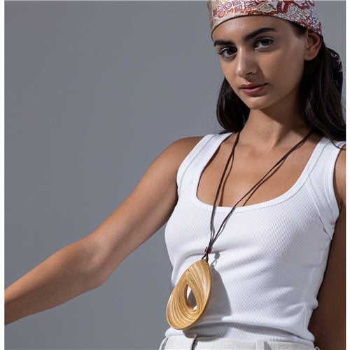 Drip L Natural Necklace