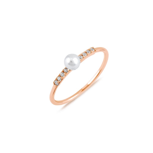 Rose gold  Pearl Whisper Ring