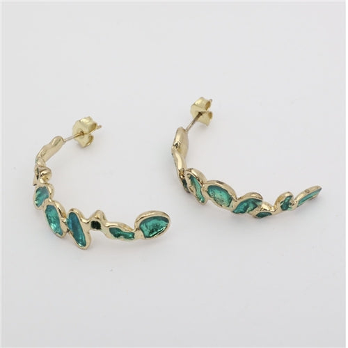 Velora verde  earrings
